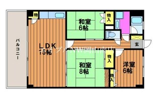 岡山駅 徒歩20分 2階の物件間取画像